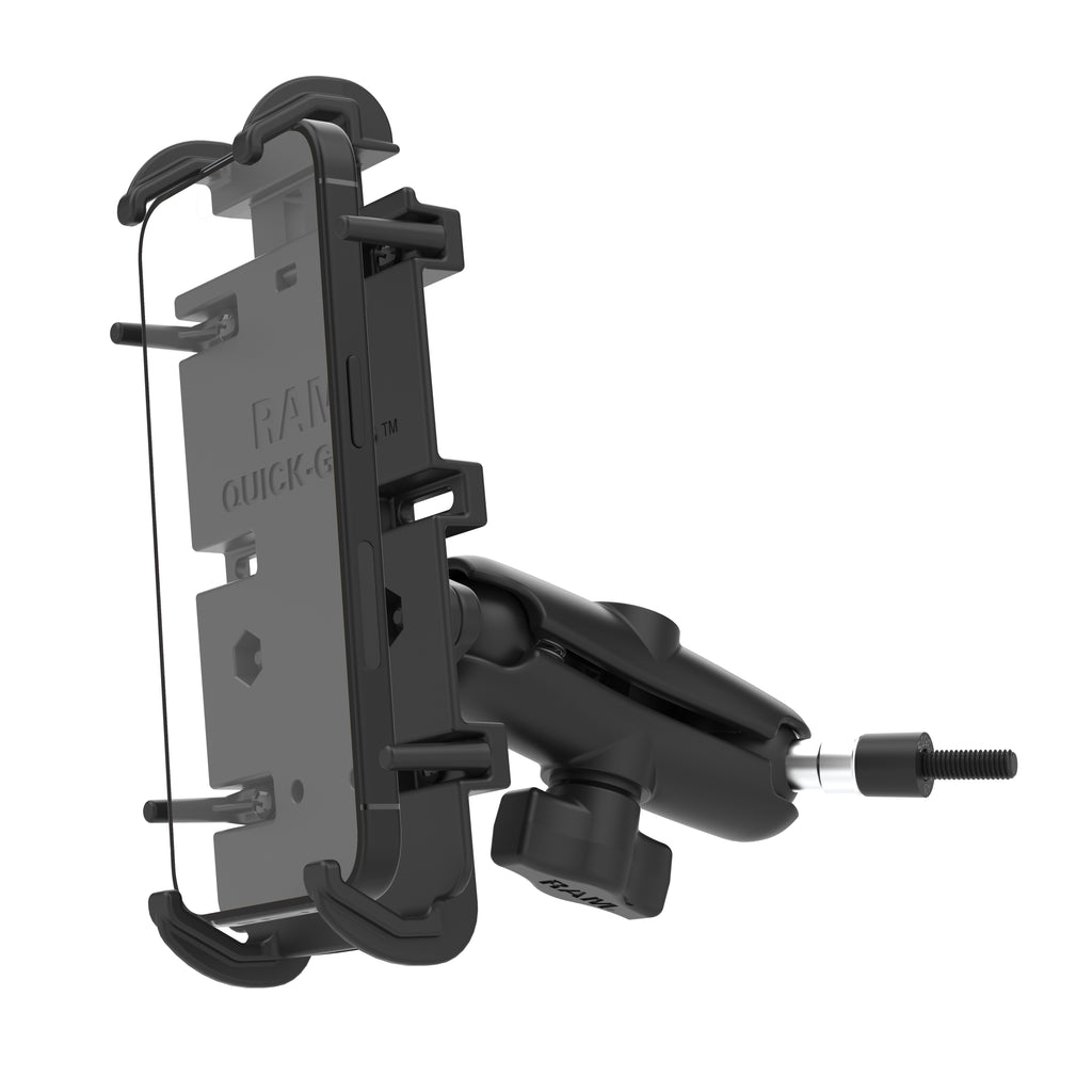 RAM quick grip xl telefoonhouder met handgreep a stijl M6 boutbasis - RAM Mounts RAM-B-186-M6-PD4U