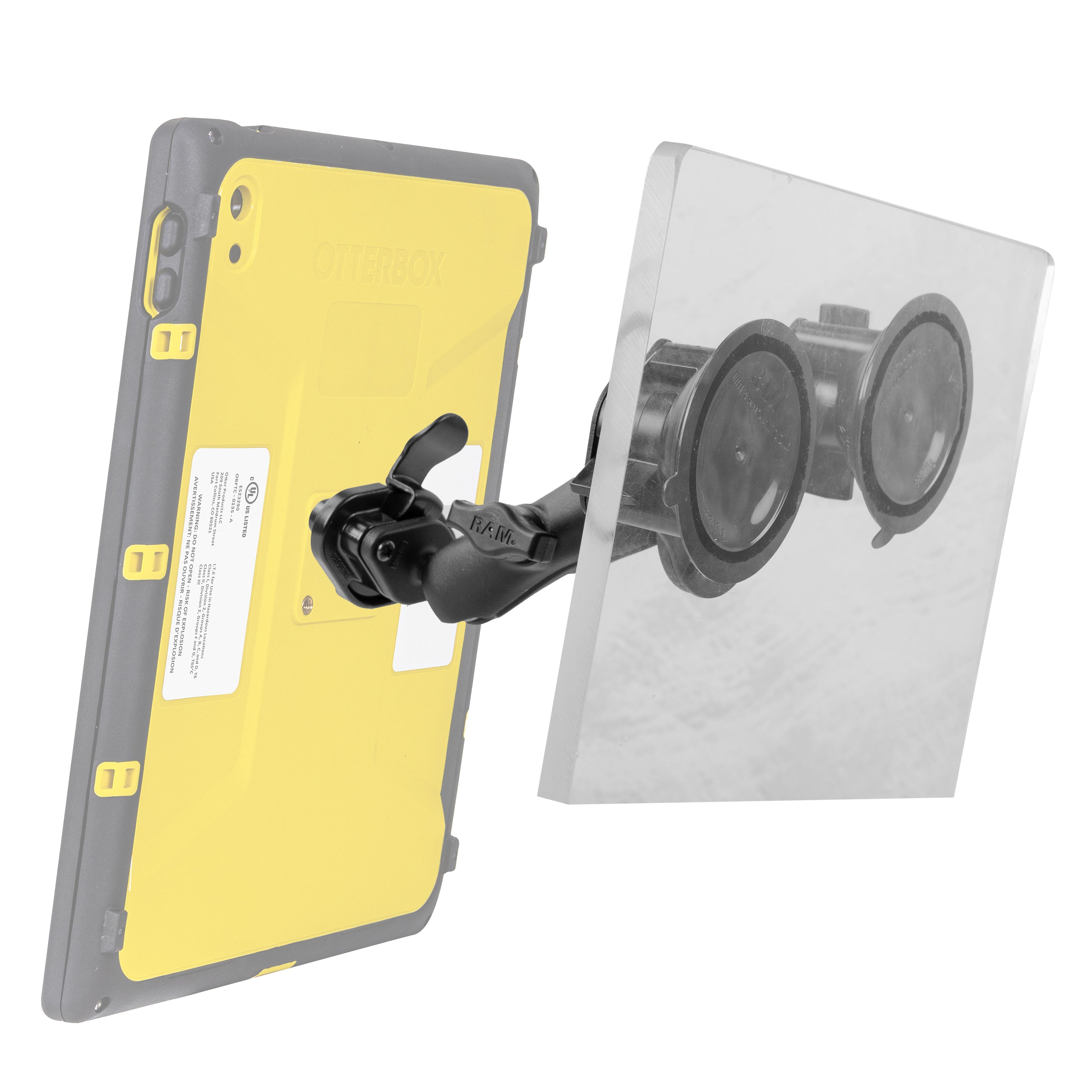RAM Twist-Lock™ Dual Zuigbevestiging met Quick Release Adapter - RAM Mounts RAM-B-189-326U afbeelding 2