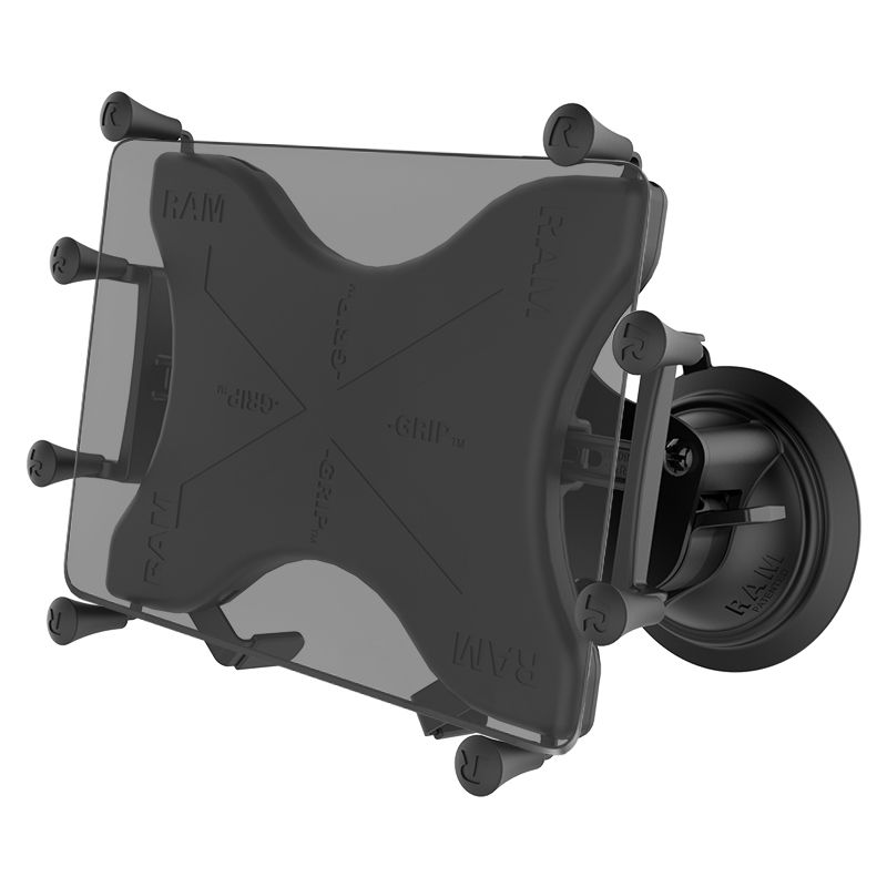 RAM X-Grip® met Twist-Lock™ Dubbele Zuigkracht voor 22,86 cm (9") -27,94 cm (11") Tablets - Kort - RAM Mounts RAM-B-189-A-UN9U afbeelding 1