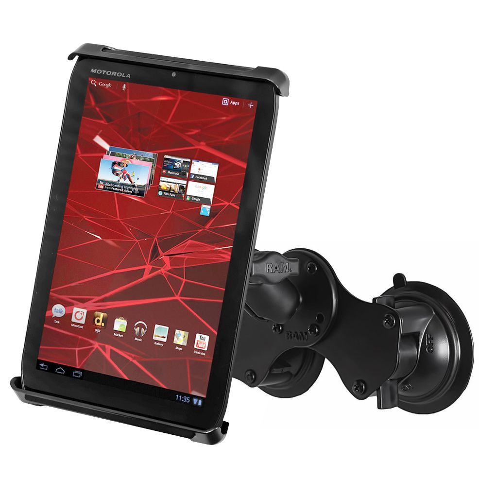 RAM Tab-Tite™ met RAM Twist-Lock™ Dubbele Zuignap voor Kleine Tablets - RAM Mounts RAM-B-189-TAB-SMU afbeelding 1