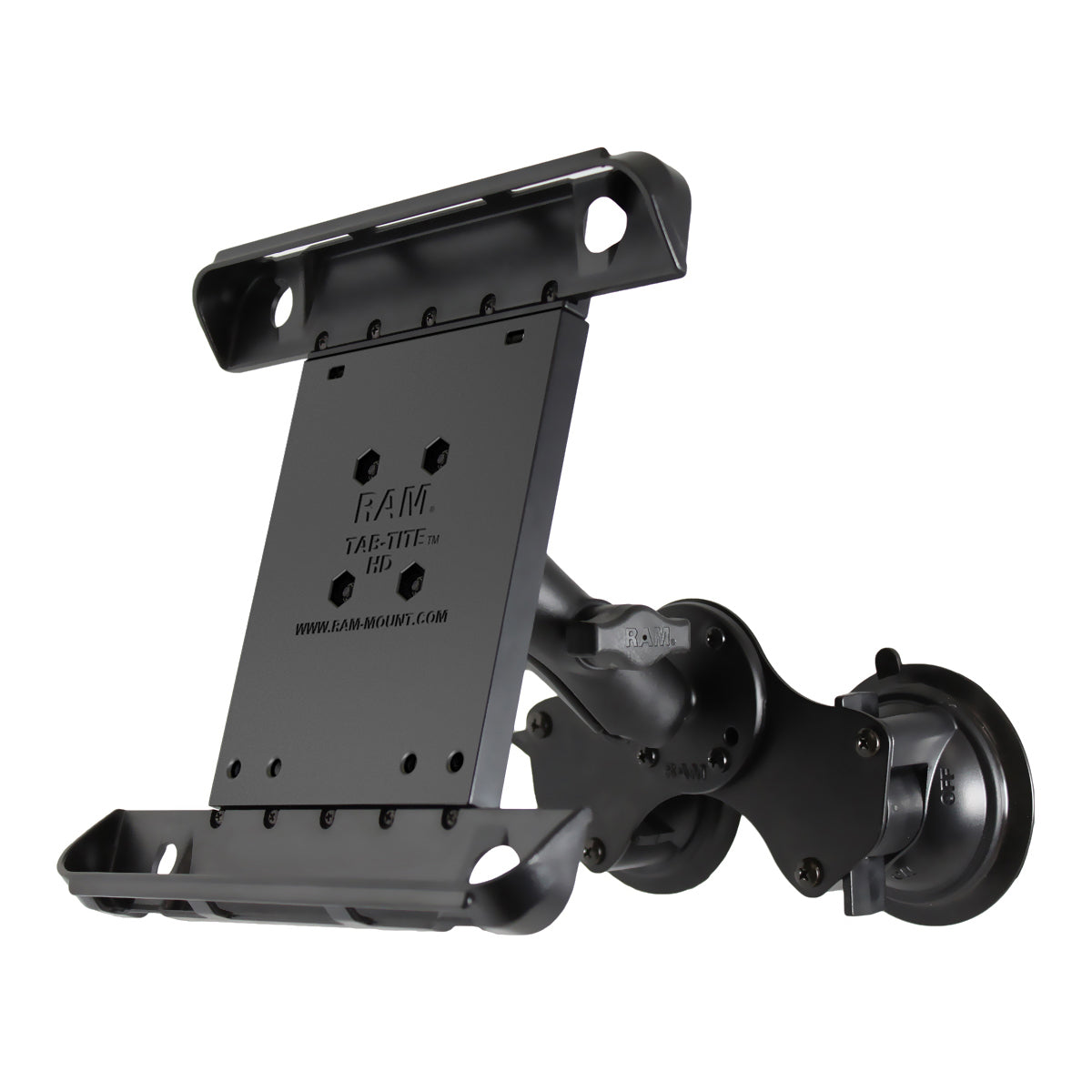 RAM tab tite met twist lock dubbele zuignap voor iPad gen 1 4 - RAM Mounts RAM-B-189-TAB3U