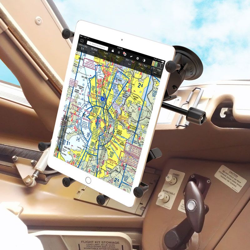RAM X-Grip® met Dubbele Zuignap voor 22,86 cm (9") -27,94 cm (11") Tablets - Inzetplaat - RAM Mounts RAM-B-189-UN9-ALA1-KRU afbeelding 3