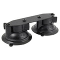 RAM twist lock dubbele zuigcupbasis met rechte plaat - RAM Mounts RAM-B-189B-FRO1U