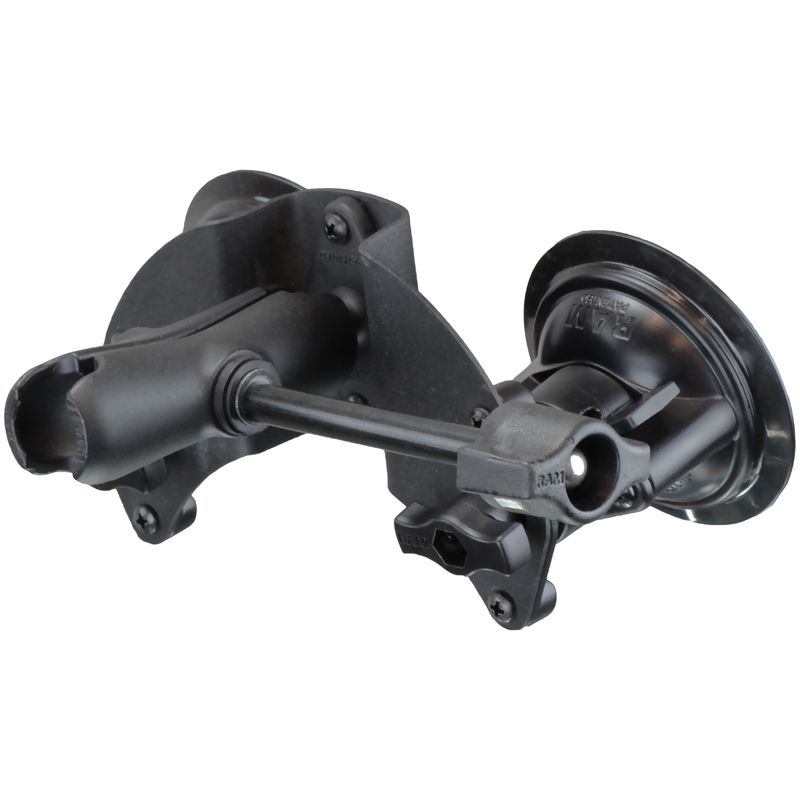 RAM Twist-Lock™ Pivot Suction Cup Base met Socket Arm & Retentieknop - RAM Mounts RAM-B-189B-PIV1-201-ALA1-KRU afbeelding 1