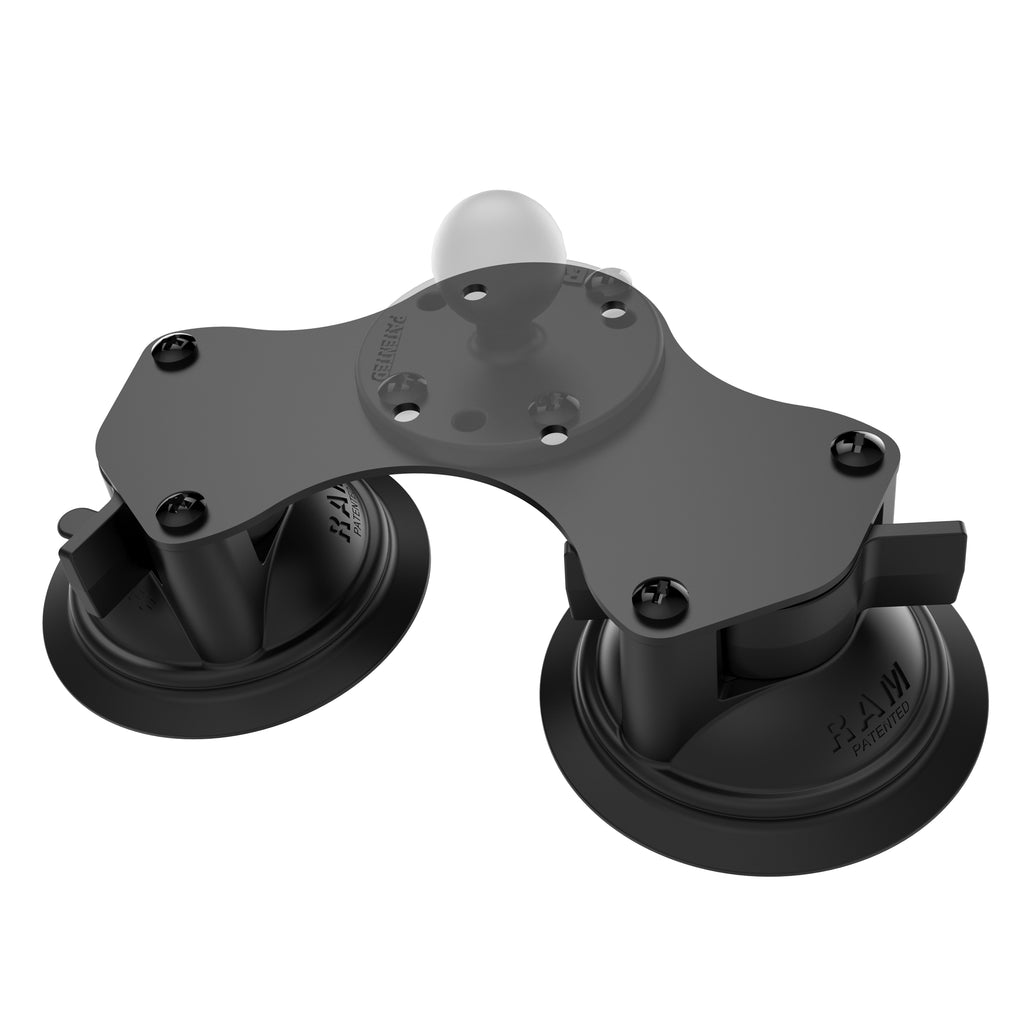 RAM Twist-Lock™ Dual Zuignap Basis - RAM Mounts RAM-B-189BU afbeelding 2
