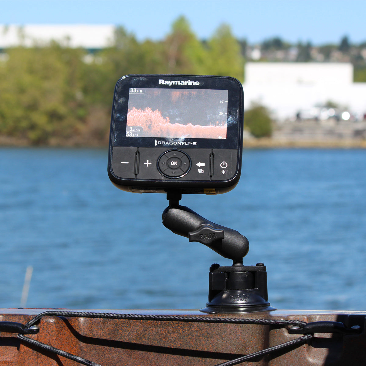 RAM Twist-Lock™ Zuigcupbevestiging voor Raymarine Dragonfly - RAM Mounts RAM-B-224-1-379-M616U afbeelding 4