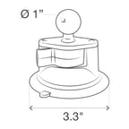 RAM Twist-Lock™ Zuignap met bal - RAM Mounts RAM-B-224-1U afbeelding 4