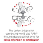RAM Dubbele Bal Adapter - B Maat - RAM Mounts RAM-B-230U afbeelding 3
