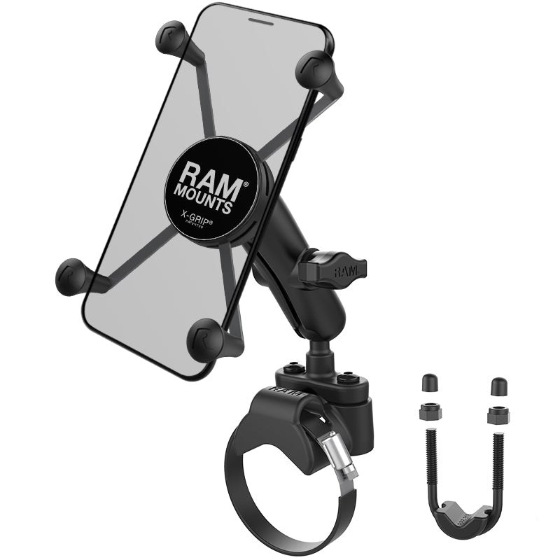 RAM X-Grip grote telefoonhouder met atvutv rail basis - RAM Mounts RAM-B-231-2-UN10