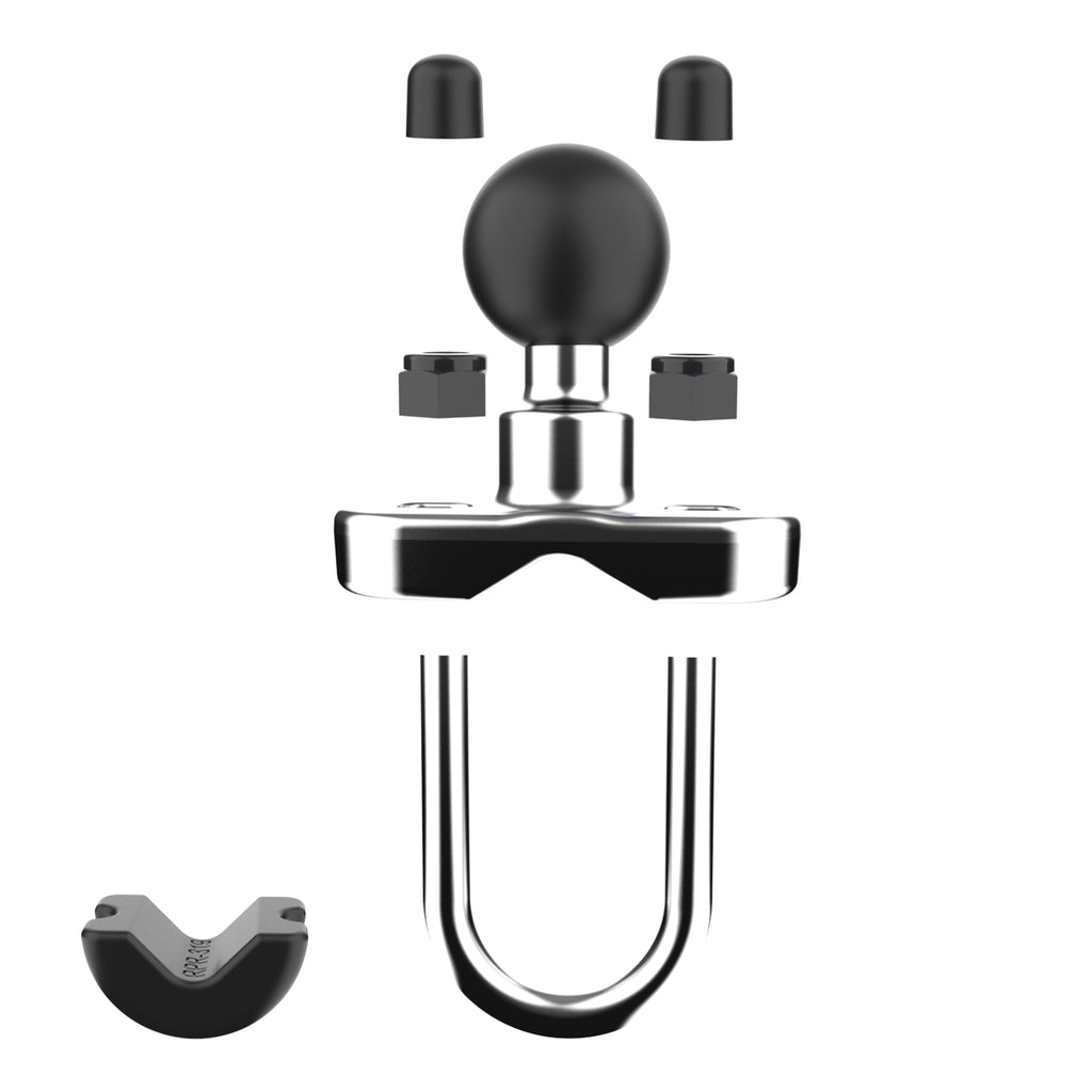 RAM Chrome Handvat U-Bolt Basis voor Rails 0,5" tot 1" in Diameter - RAM Mounts RAM-B-231CHU afbeelding 2