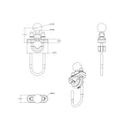 RAM Stuur U-Bout Basis voor Stangen 0,5" tot 1" in Diameter - B Maat - RAM Mounts RAM-B-231U afbeelding 4