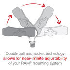 RAM Bal Adapter met M10-1.25 Gegoten Post - RAM Mounts RAM-B-349U afbeelding 3