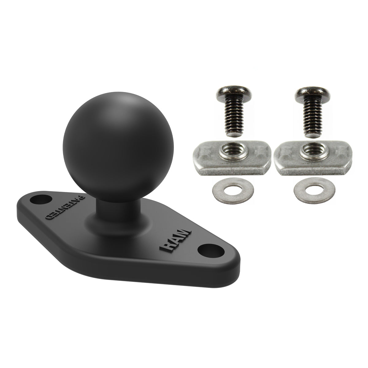 RAM Bal Adapter met Plat Panel Montage Hardware - 3/8" Schroeven - RAM Mounts RAM-B-238-FP2U afbeelding 1
