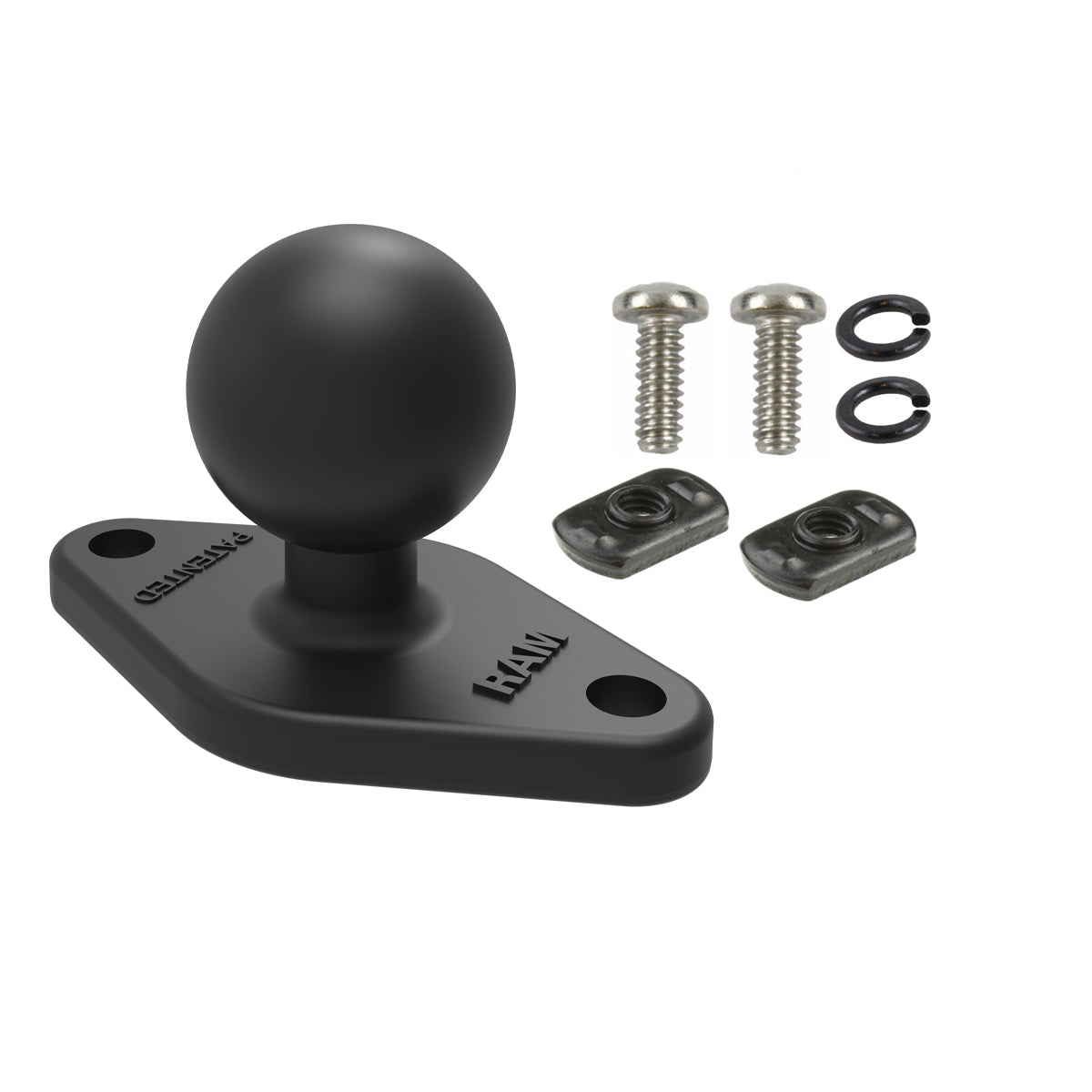 RAM diamant bal basis met montage hardware - RAM Mounts RAM-B-238U-INT1