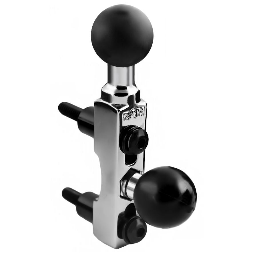 RAM Chrome Motorfiets Rem-/Koppeling Reservoir Dubbele Bal Base - RAM Mounts RAM-B-309-2CHU afbeelding 1