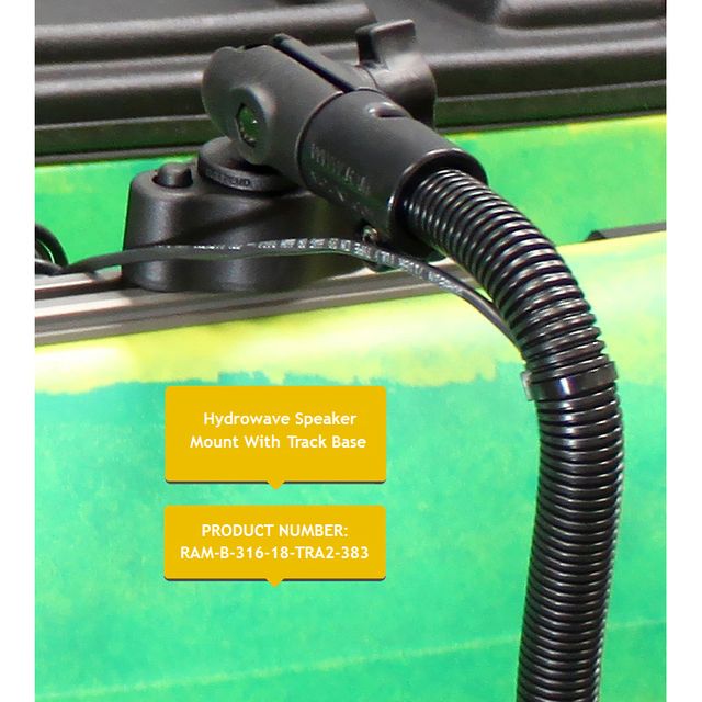 RAM Track Kogel™ Snelontkoppelingshouder voor HydroWave™-luidspreker met 18" staaf - RAM Mounts RAM-B-316-18-TRA2-383 afbeelding 4