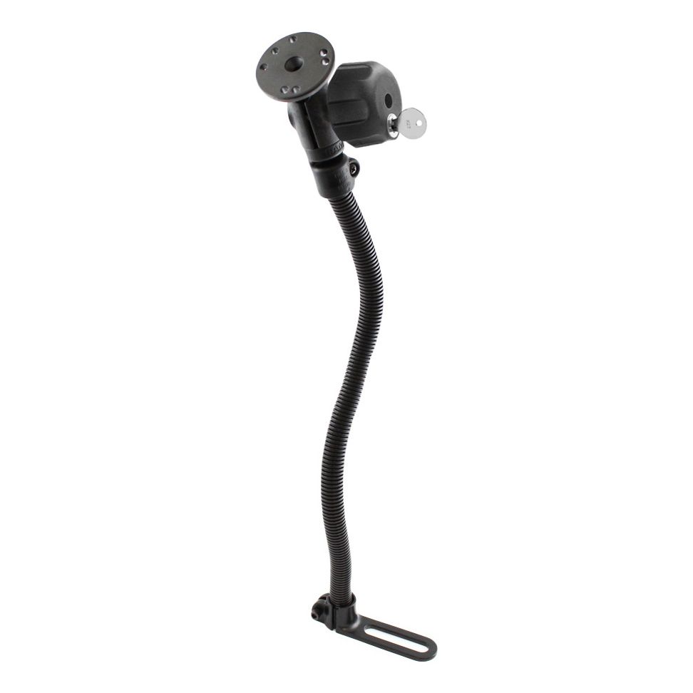 RAM Pod™ I Sloten Voertuigbevestiging met 18" Stang en Ronde Plaat - RAM Mounts RAM-B-316-1L-202U afbeelding 1