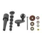 RAM Motorfiets Fork Stem Kogel basis met Rubberen Expansieplug - RAM Mounts RAM-B-342U afbeelding 2