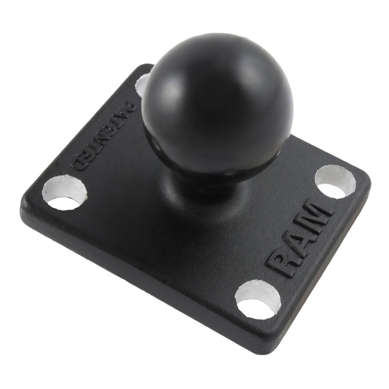 RAM bal adapter met amps plaat en 7mm gaten - RAM Mounts RAM-B-347U-BT