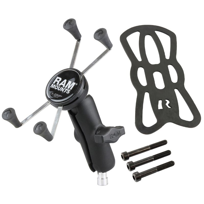 RAM X-Grip® Grote Telefoonhouder met Motorfiets Stuur Klem Basis - RAM Mounts RAM-B-367-UN10U afbeelding 2