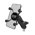 RAM X-Grip telefoonhouder met motorfiets stuur klem basis - RAM Mounts RAM-B-367-UN7U