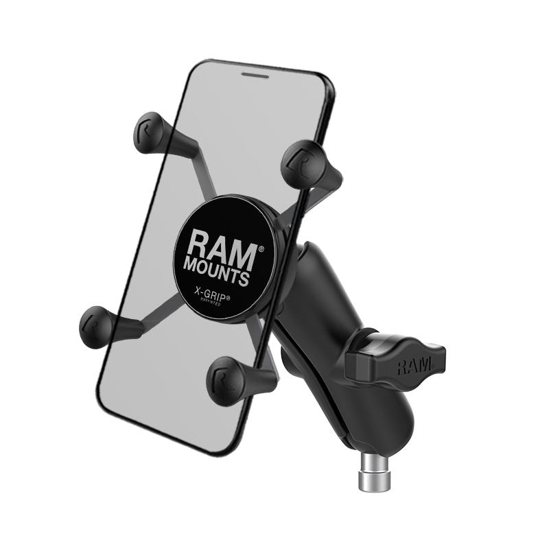 RAM X-Grip® Telefoonhouder met Motorfiets Stuur Klem Basis - RAM Mounts RAM-B-367-UN7U afbeelding 1