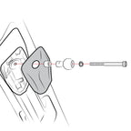 RAM Grab Handle & A-Pillar M6 Bolt Vervangingskit met Balbasis - RAM Mounts RAM-B-367B-M6U afbeelding 4