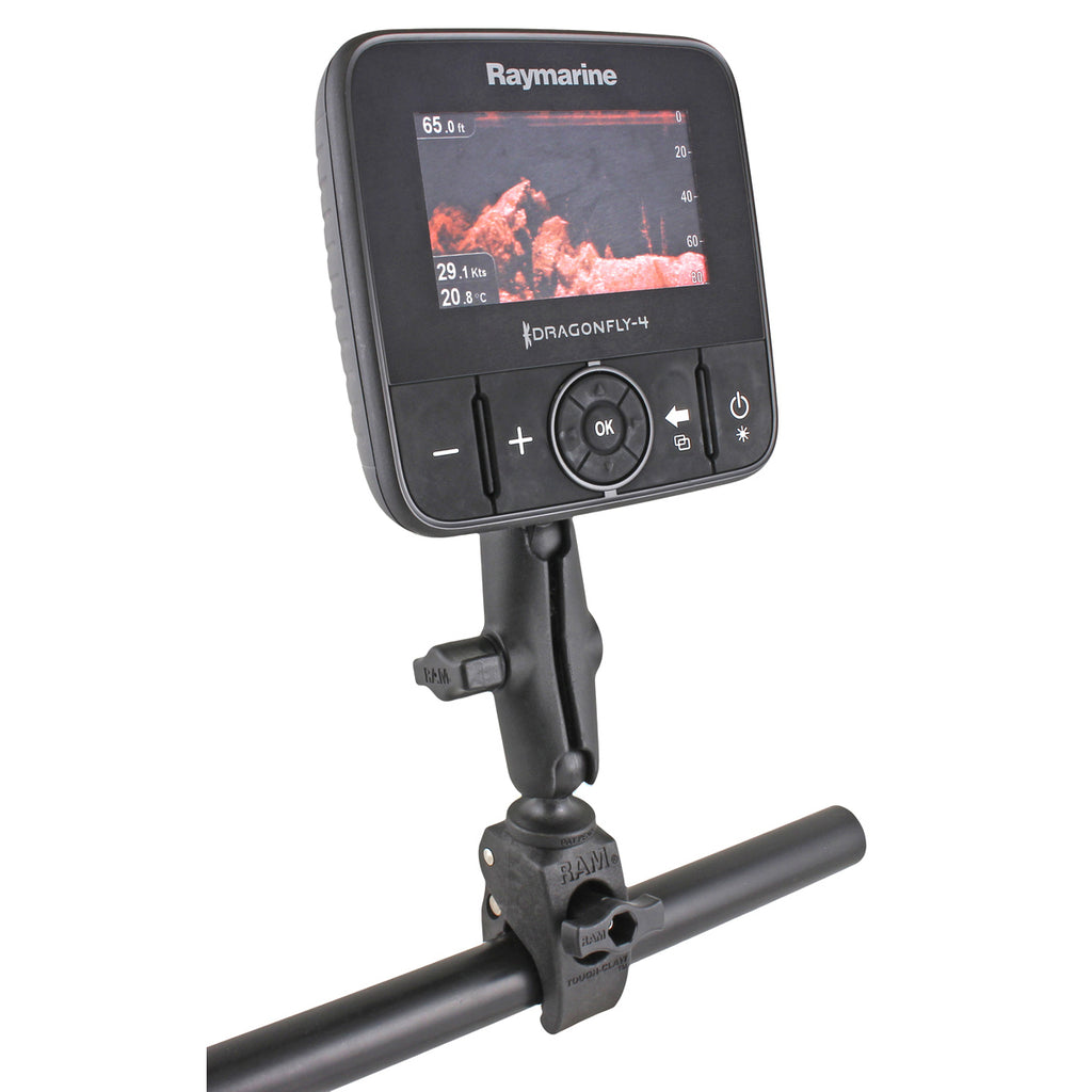 RAM tough claw kleine klemhouder voor raymarine dragonfly series - RAM Mounts RAM-B-400-379-M616U