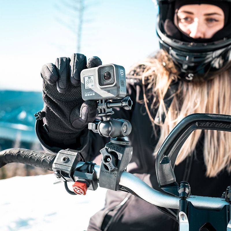 RAM Tough-Claw™ Klembevestiging met Actiecamera-adapter - Aluminium - RAM Mounts RAM-B-400-A-GOP1U afbeelding 3