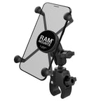 RAM X-Grip grote telefoonhouder met tough claw kleine klembasis korte arm - RAM Mounts RAM-B-400-A-HOL-UN10BU