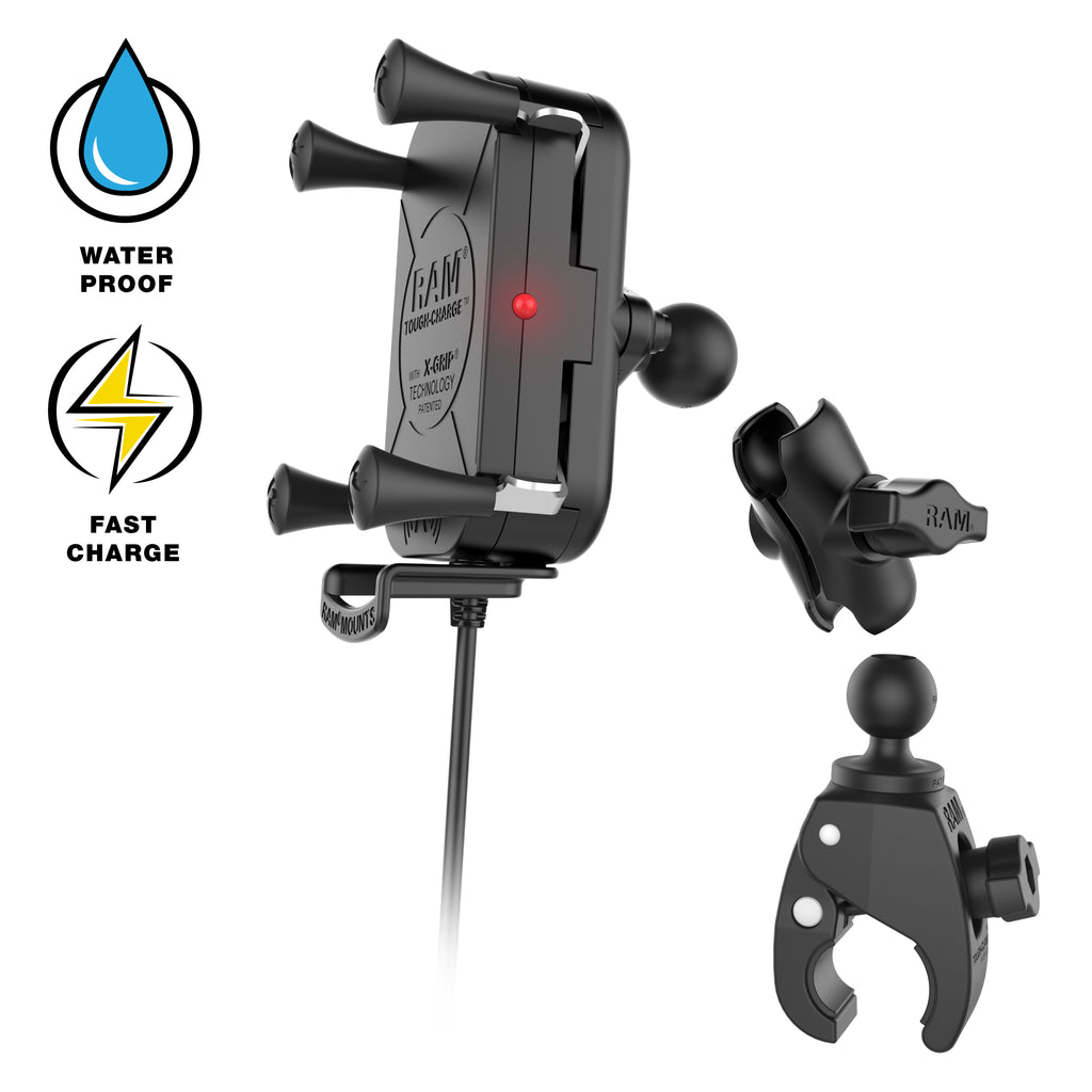 RAM Tough-Charge™ 15W Draadloze Oplaadhouder met Tough-Claw™ - RAM Mounts RAM-B-400-A-UN12W-V7M-1 afbeelding 2