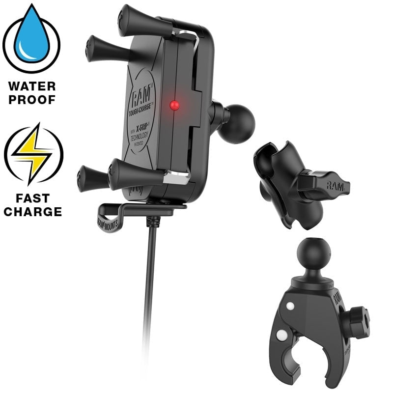 RAM Tough-Charge™ Waterdichte Draadloze Oplaadhouder met Tough-Claw™ - RAM Mounts RAM-B-400-A-UN12W-V7M afbeelding 3
