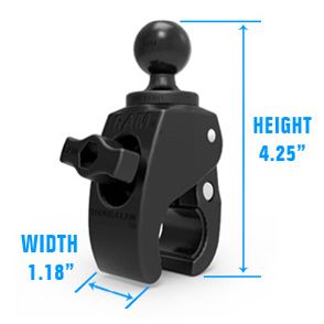 RAM X-Grip® Grote Telefoonhouder met Tough-Claw™ Kleine Klembasis - Lange Arm - RAM Mounts RAM-B-400-C-UN10U afbeelding 2