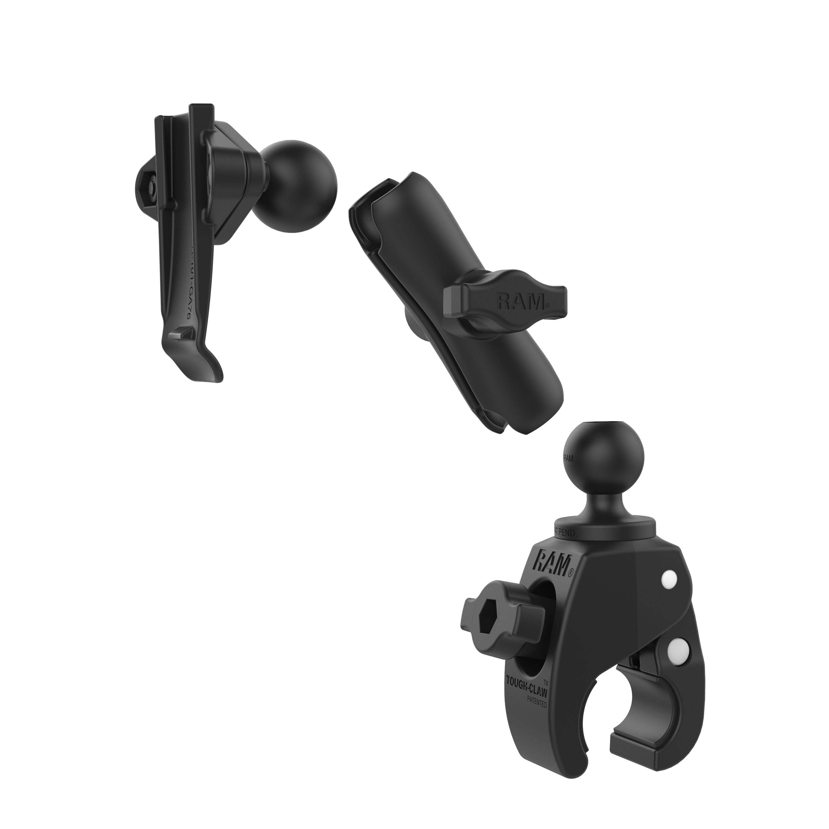 RAM Tough-Claw™ Kleine Klemhouder met Garmin Spine Clip Houder - RAM Mounts RAM-B-400-GA76U afbeelding 3