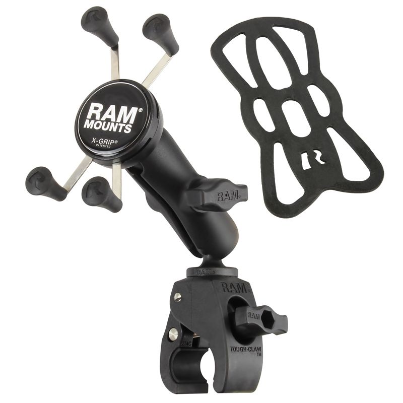 RAM X-Grip® Telefoonhouder met RAM Tough-Claw™ Kleine Klem Basis - Medium Arm - RAM Mounts RAM-B-400-HOL-UN7BU afbeelding 2