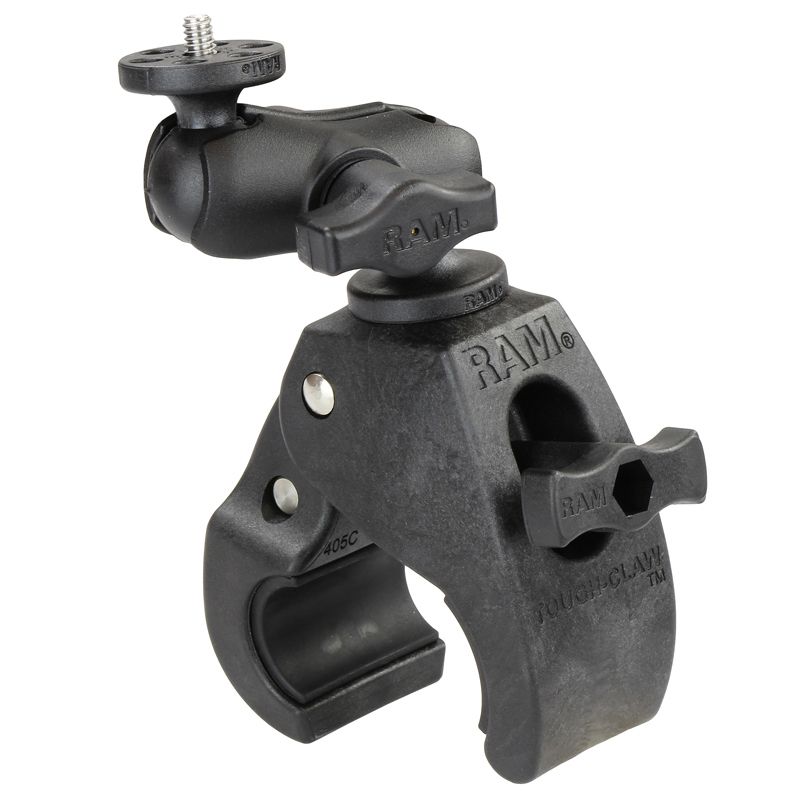 RAM Tough-Claw™ Medium Klem montage met 1/4 "-20 Action Camera Adapter - RAM Mounts RAM-B-404-A-366U afbeelding 1