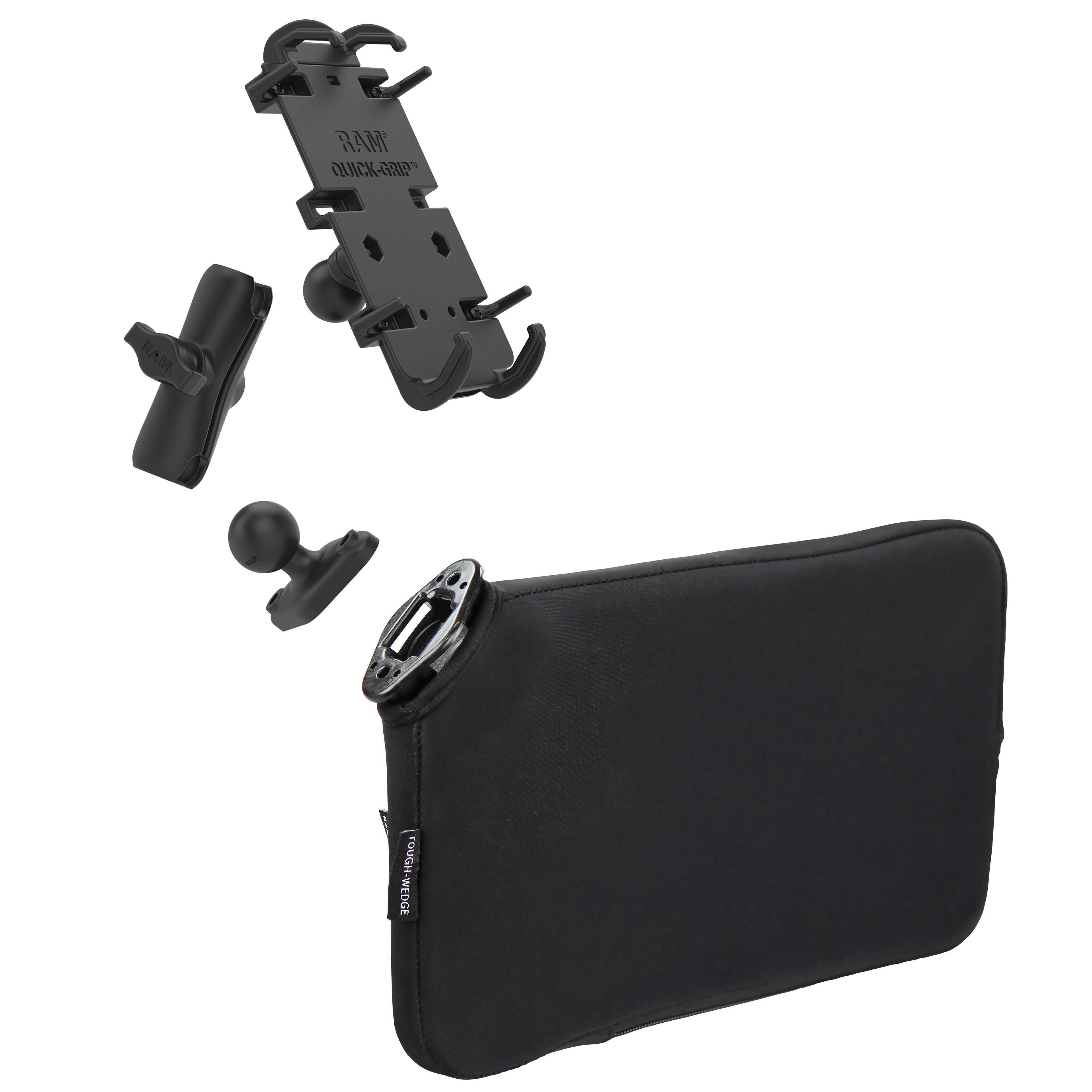RAM Quick-Grip™ XL Telefoonbeugel met Tough-Wedge™ Basis - RAM Mounts RAM-B-407-PD4U afbeelding 2