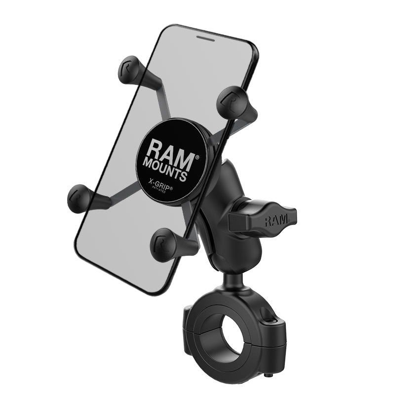 RAM X-Grip telefoonhouder met RAM torque large rail base korte arm - RAM Mounts RAM-B-408-112-15-A-UN7U