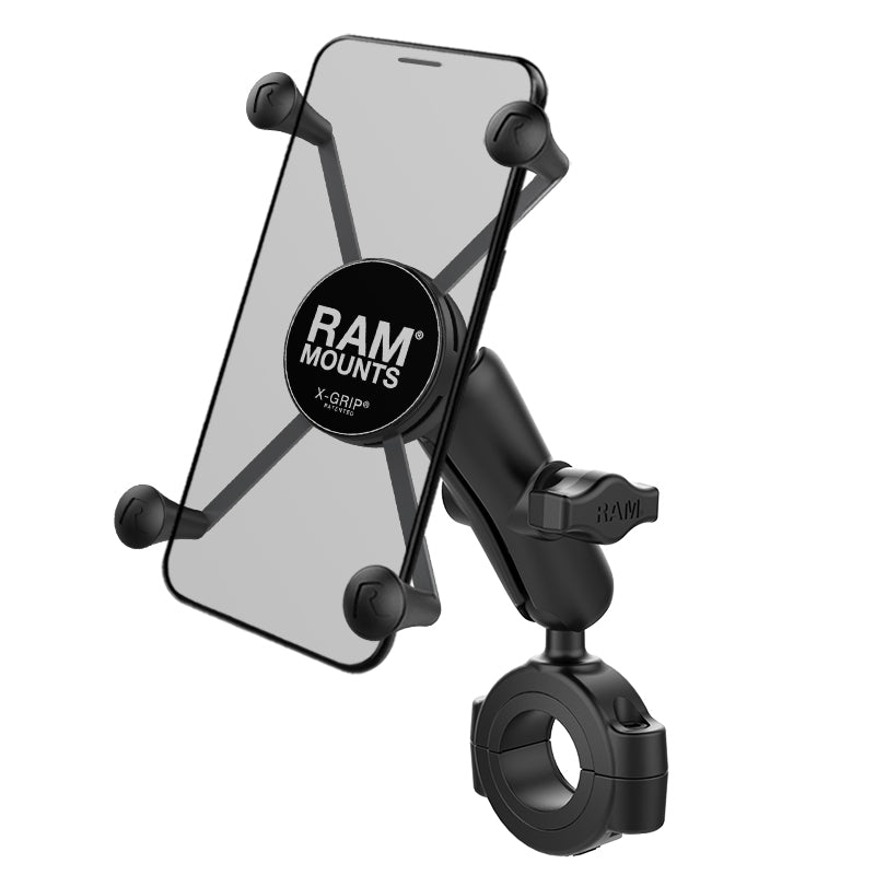 RAM X-Grip grote telefoonhouder met torque grote rail base medium arm - RAM Mounts RAM-B-408-112-15-UN10U