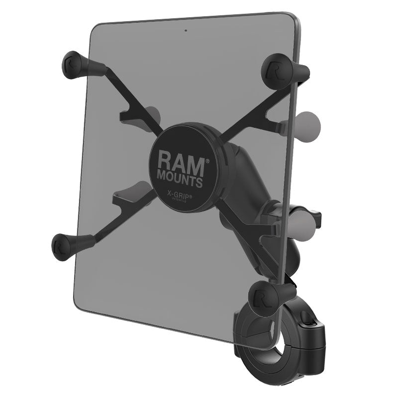 RAM X-Grip met RAM torque large rail base voor 7 8 tablets - RAM Mounts RAM-B-408-112-15-UN8U