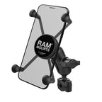RAM X-Grip grote telefoonhouder met torque small rail base korte arm - RAM Mounts RAM-B-408-37-62-A-UN10