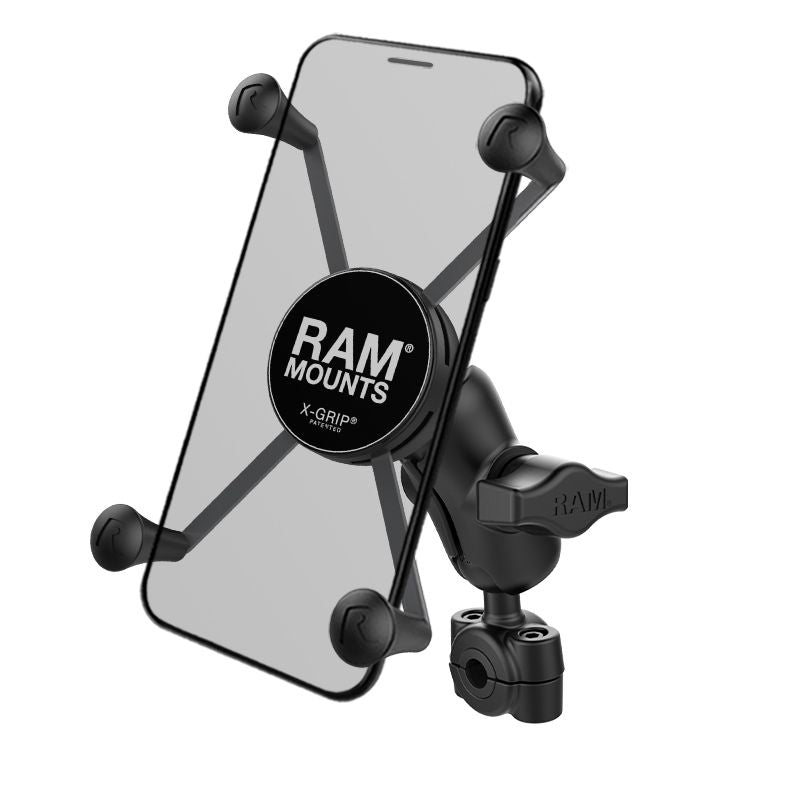 RAM X-Grip® Grote Telefoonhouder met Torque™ Small Rail Base - Korte Arm - RAM Mounts RAM-B-408-37-62-A-UN10 afbeelding 1