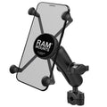 RAM X-Grip grote telefoonhouder met torque kleine rail base medium arm - RAM Mounts RAM-B-408-37-62-UN10U