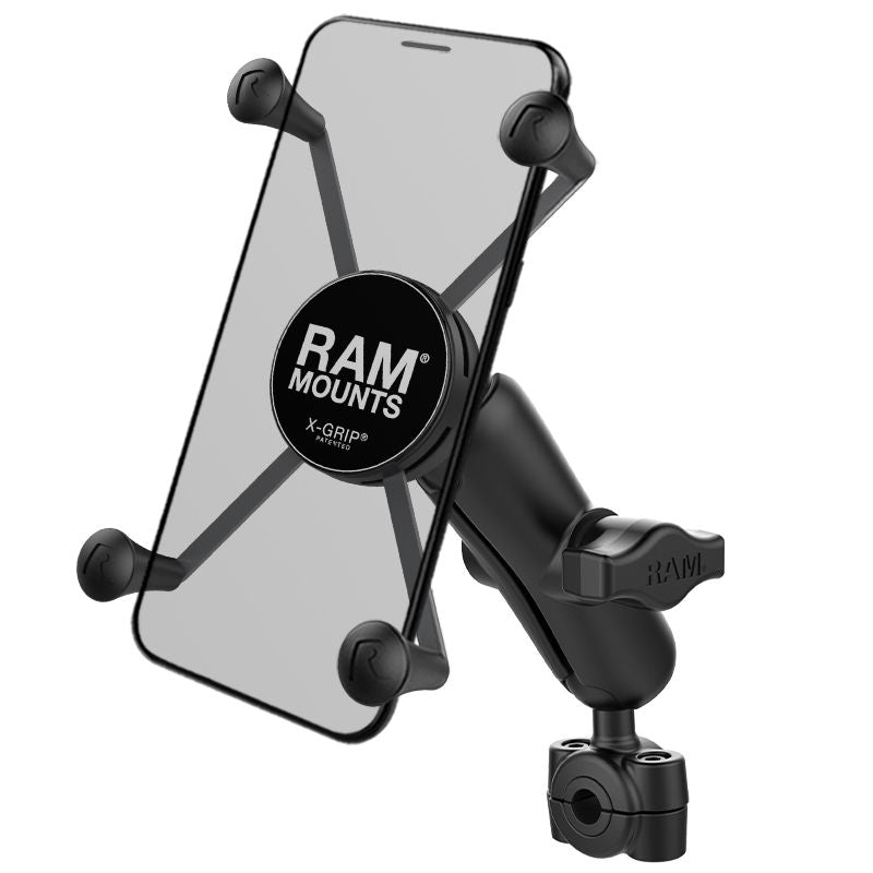 RAM X-Grip® Grote Telefoonhouder met Torque™ Kleine Rail Base - Medium Arm - RAM Mounts RAM-B-408-37-62-UN10U afbeelding 1