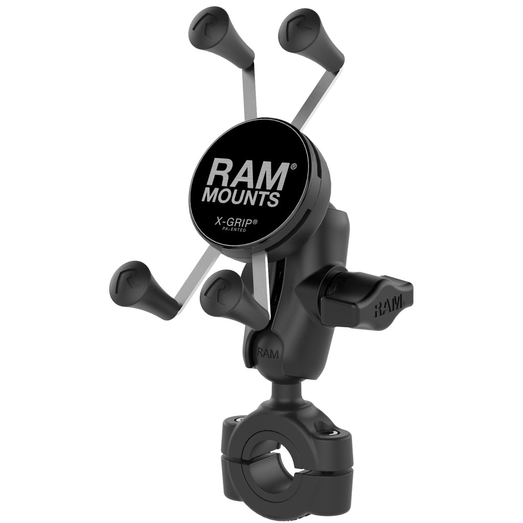 RAM X-Grip telefoonhouder met RAM torque medium rail base korte arm - RAM Mounts RAM-B-408-75-1-A-UN7U