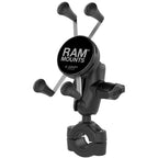 RAM X-Grip telefoonhouder met RAM torque medium rail base korte arm - RAM Mounts RAM-B-408-75-1-A-UN7U