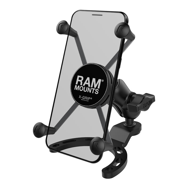 RAM X-Grip grote telefoonhouder met kleine tank basis - RAM Mounts RAM-B-410-A-UN10BU