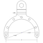 RAM Benzinetank-basis met Universele Actie Camera Adapter - Groot - RAM Mounts RAM-B-411-A-GOP1U afbeelding 3