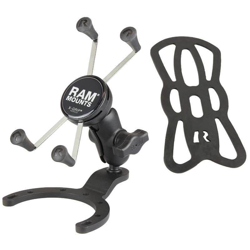 RAM X-Grip® Grote Telefoonhouder met Grote Tank Basis - RAM Mounts RAM-B-411-A-UN10BU afbeelding 2