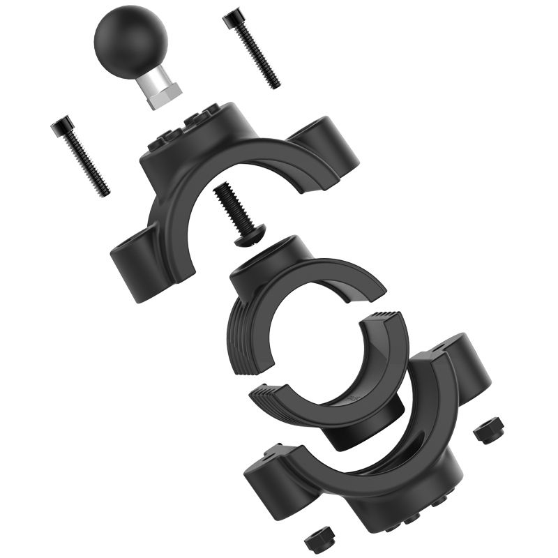 RAM Torque™ 1 ½" - 2" Diameter Rail Base - B Maat Aluminium Bal - RAM Mounts RAM-B-415-15-2U afbeelding 2